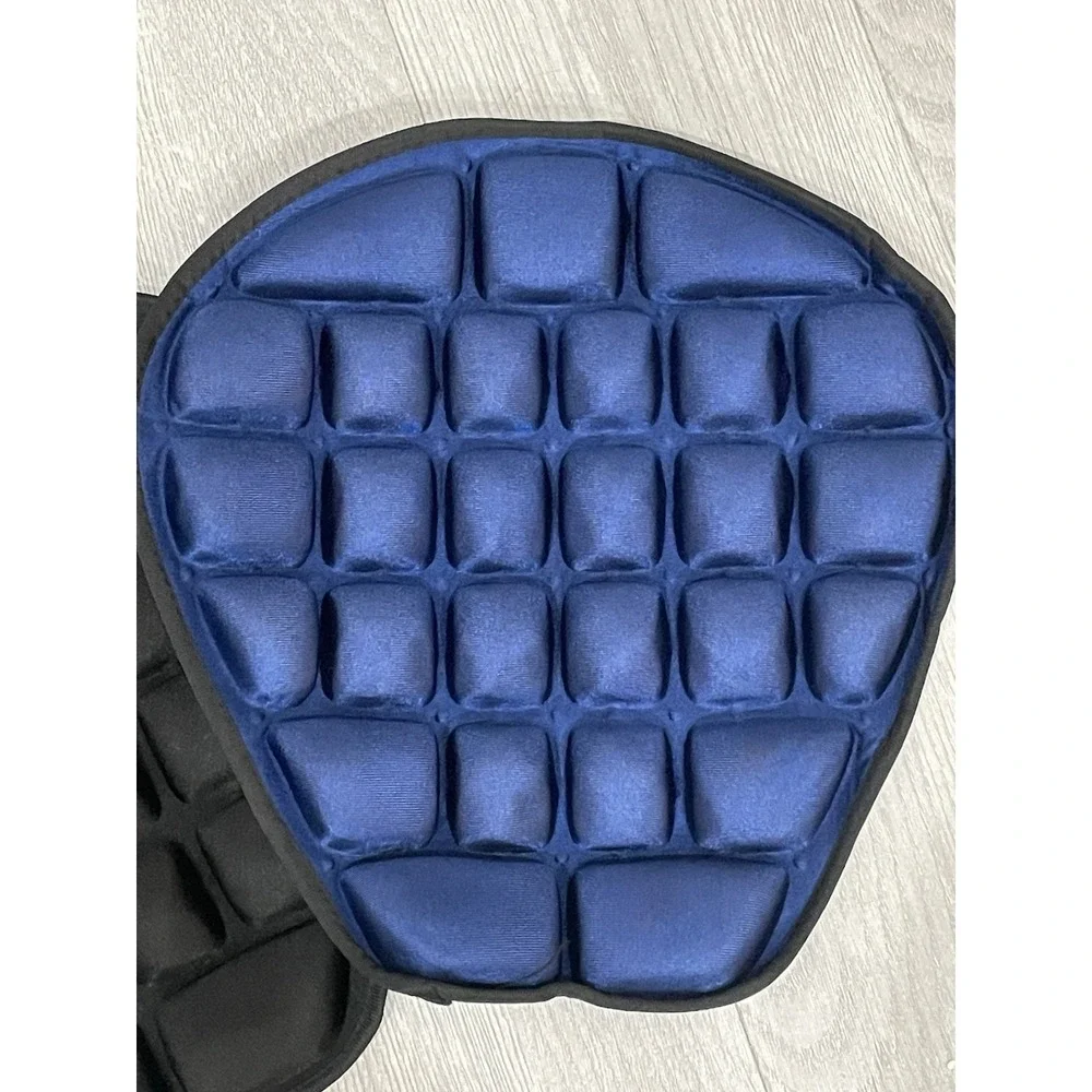 NWOT Set of Blue & Black Ergonomic Motorcycle or Bicycle Seat Cushion Pad
